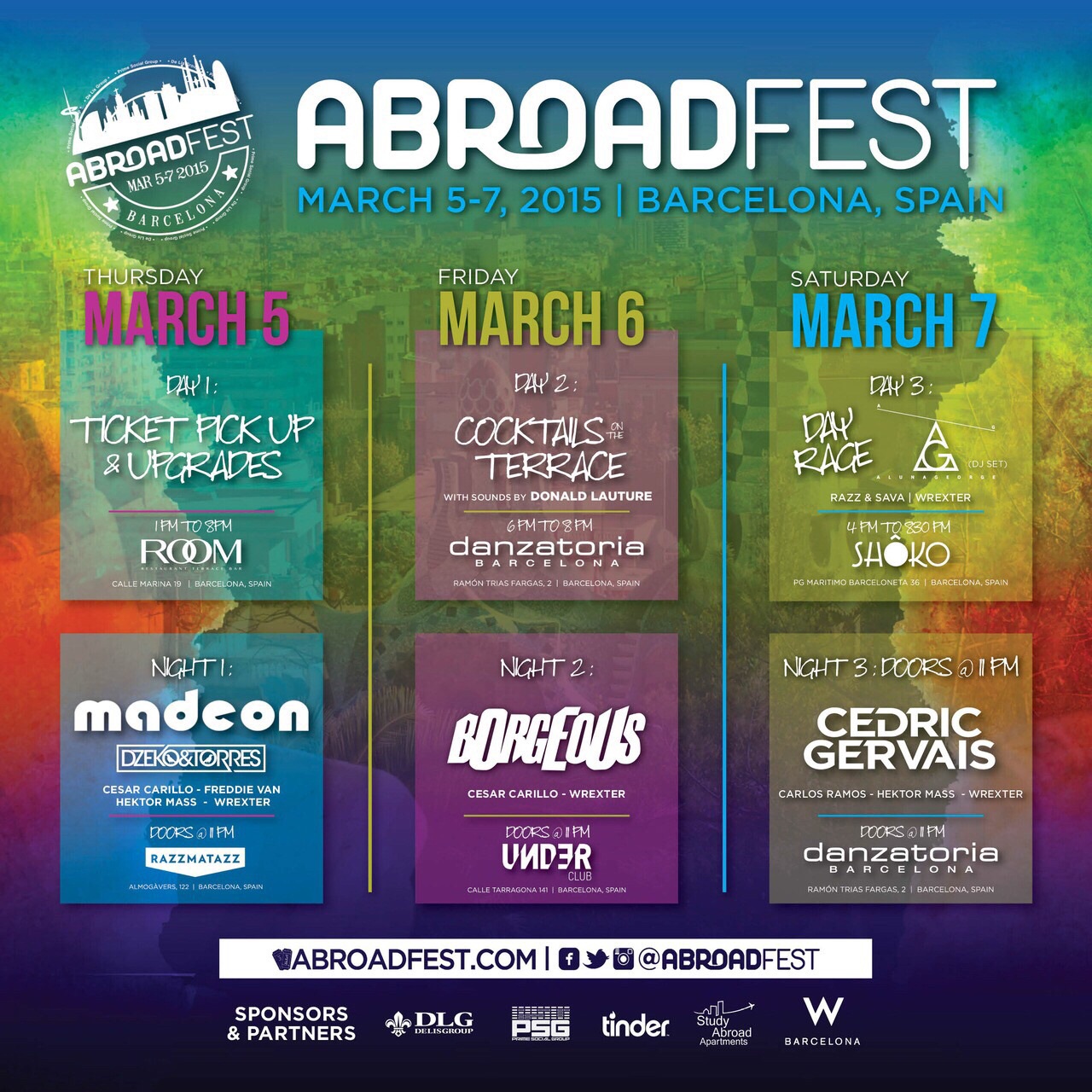 cartel Abroadfest Barcelona