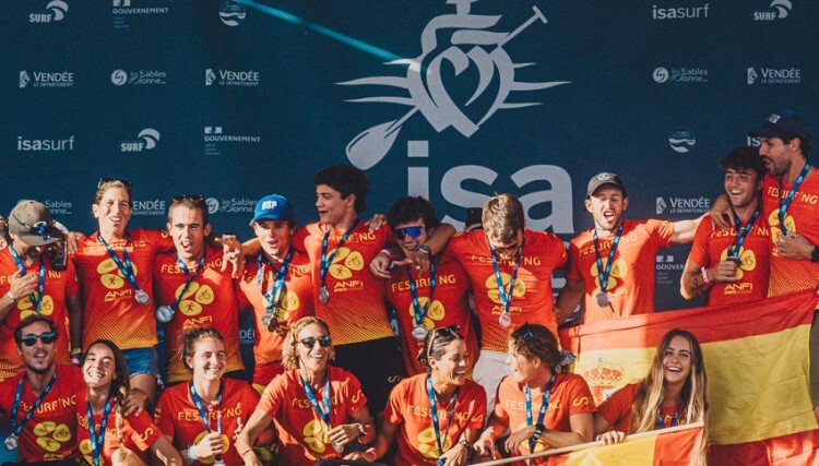 España subcampeona del mundo en los ISA World SUP & Paddleboard Championship 2023