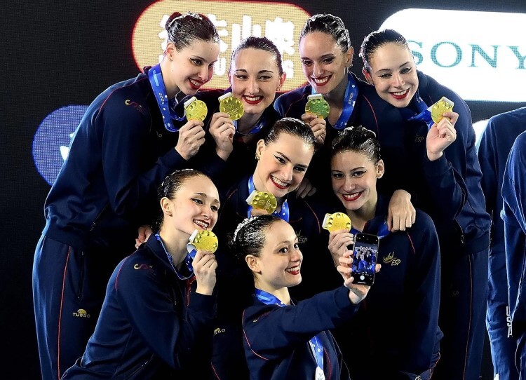 natación artística selección española