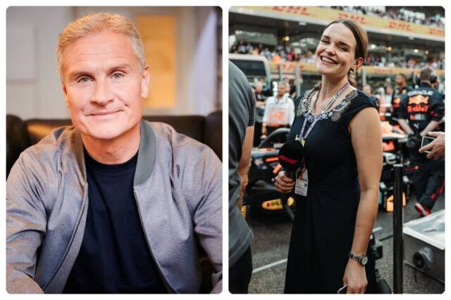 David Coulthard y Laura Winter comentaristas F1