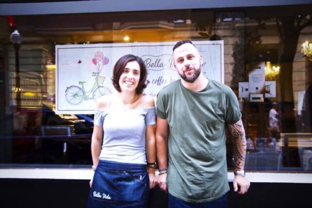 Leticia y Lionel, Bar La Bella Vida Gijon