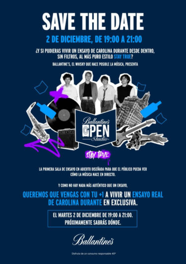 Ballantines Open Studio presenta el primer ensayo en vivo de Carolina Durante