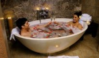 Baño sensual en pareja
