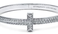 Pulsera Tiffany T T1 de oro blanco y full pavé de diamantes