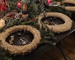 Taller coronas Navidad en Barcelona