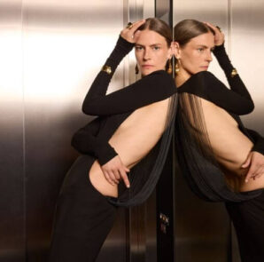 Ze García vestido negro colección Aldamar